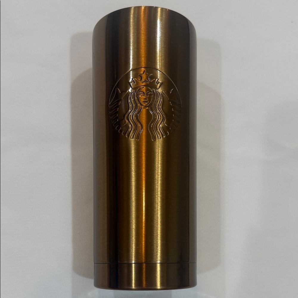 Starbucks Metallic gold holiday Tumbler